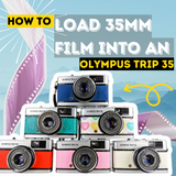 Cómo: cargar película en una Olympus Trip 35