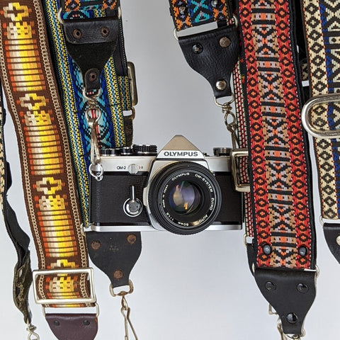 Sangles d'appareil photo aztèques - Boutique d'appareils photo argentiques