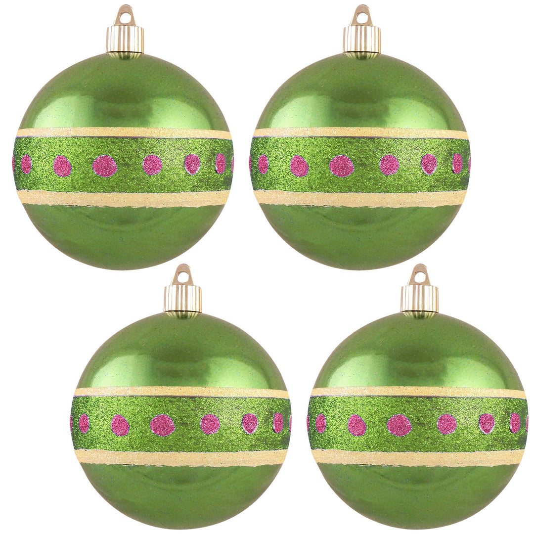 Christmas By Krebs 4 (100mm) Ornament [4 Pieces] Commercial Grade Ind –  Christmas by Krebs