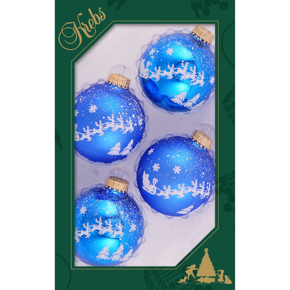 Glass Christmas Tree Ornaments - 67mm/2.63 Designer Balls from Christ –  Christmas by Krebs