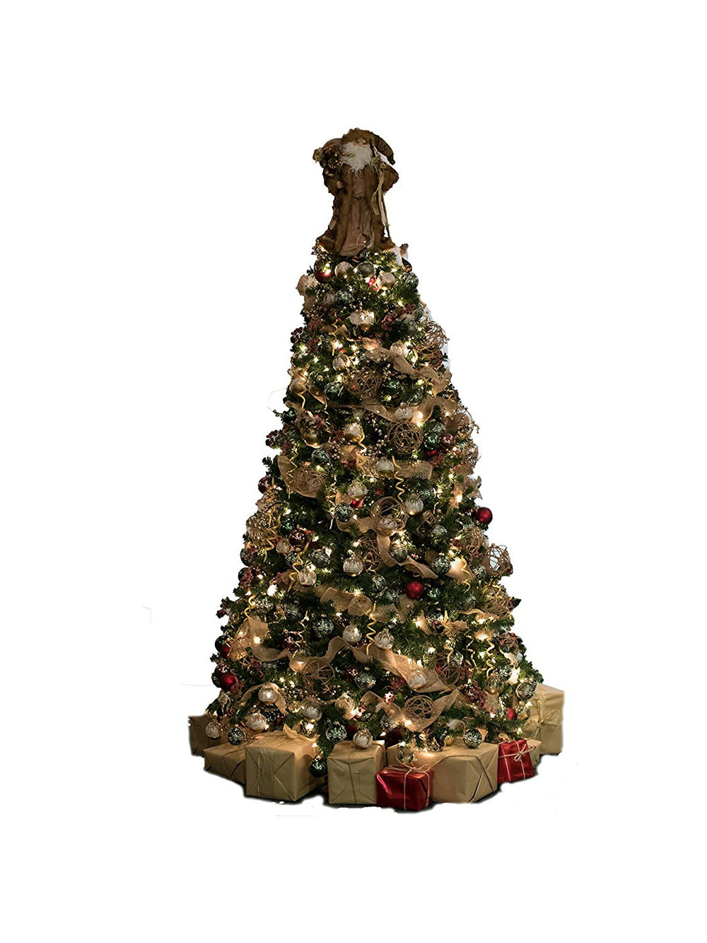 69 Piece Woodland Glass Ornaments Christmas Tree ...