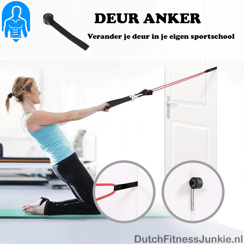 Begin Atletisch tolerantie Weerstandsband Set -Home Gym- – Dutch Fitness Junkie