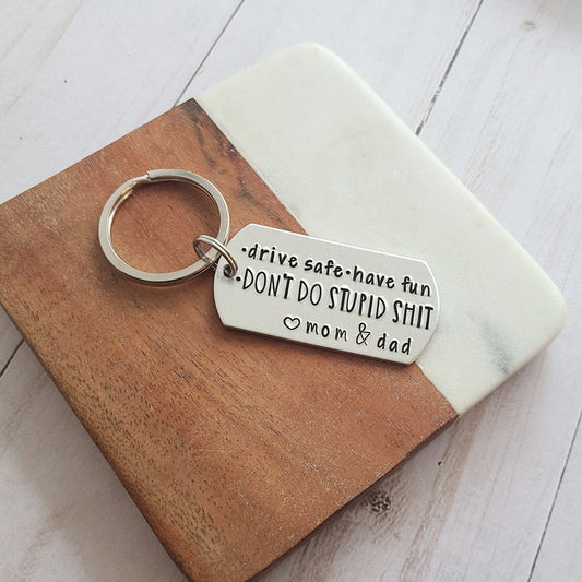  Key Chain For Teenager, New Driver - Have Fun Be Safe Dont  Do Stupid To Son Daughter Sweet 16 Gifts From Mom Dad
