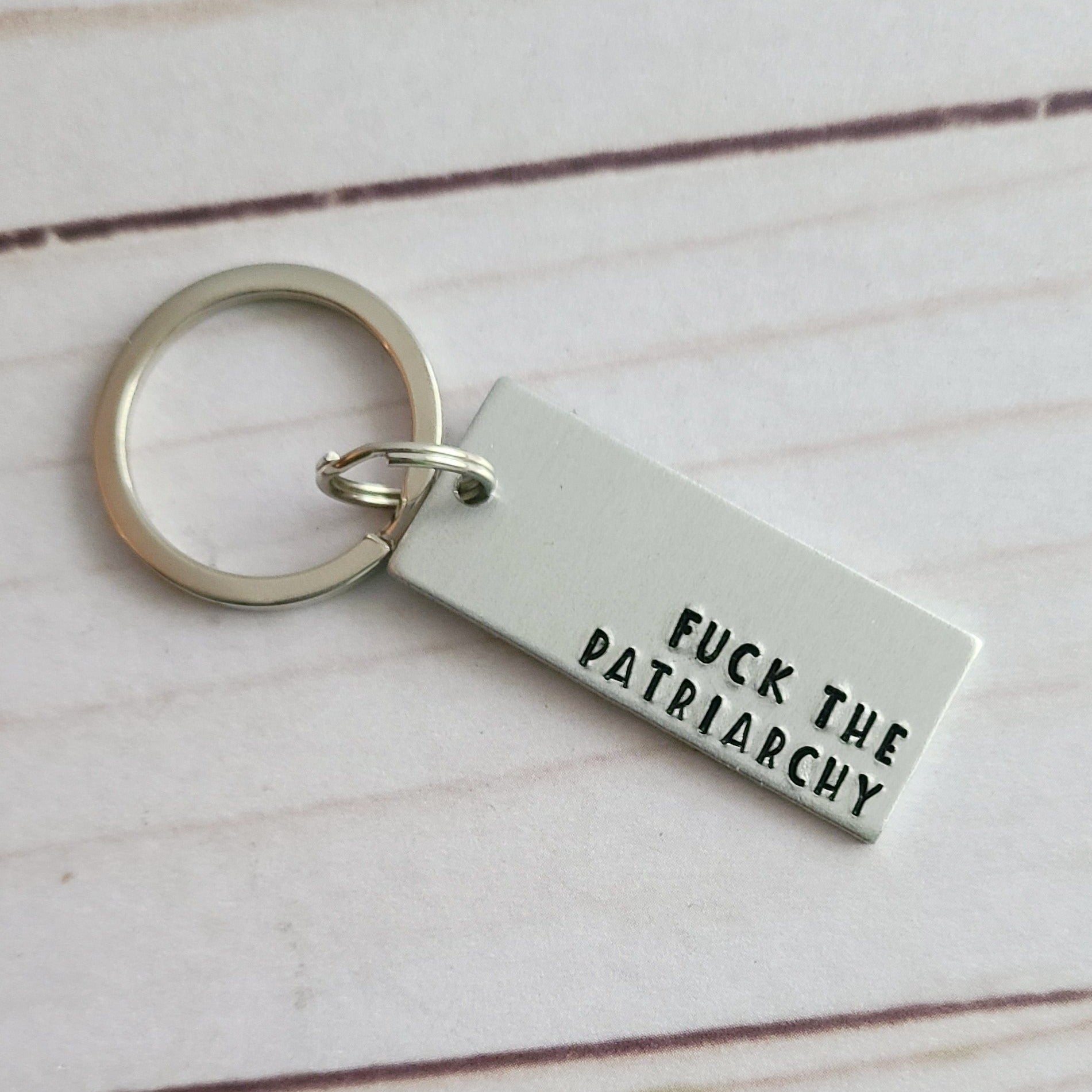 Candidly K Handmade Drive Safe Have Fun Don't Do Stupid Shit Love Mom and Dad Handstamped Keychain - Keychains for Teenagers - Gift for New Driver - Cute Personalized