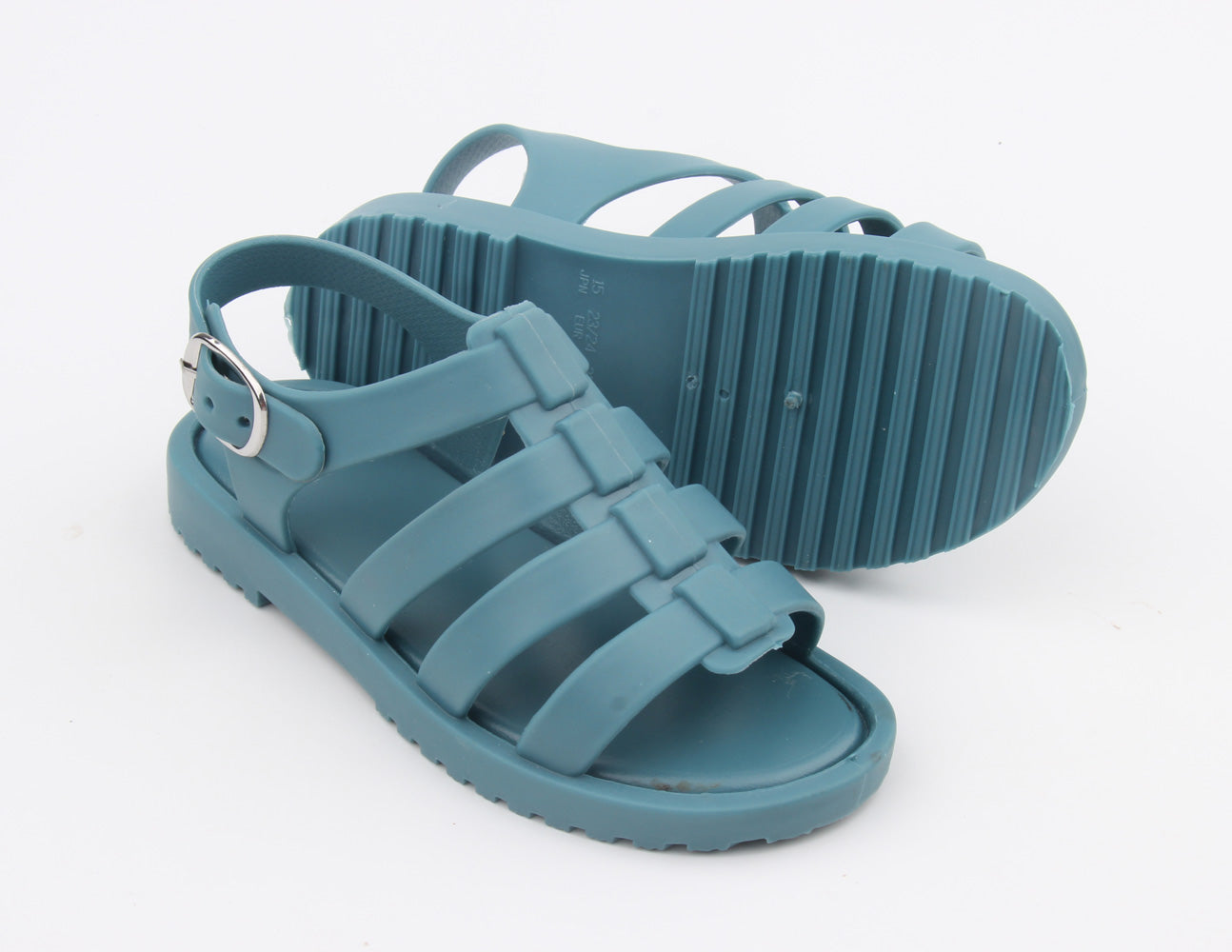 blue jelly sandals