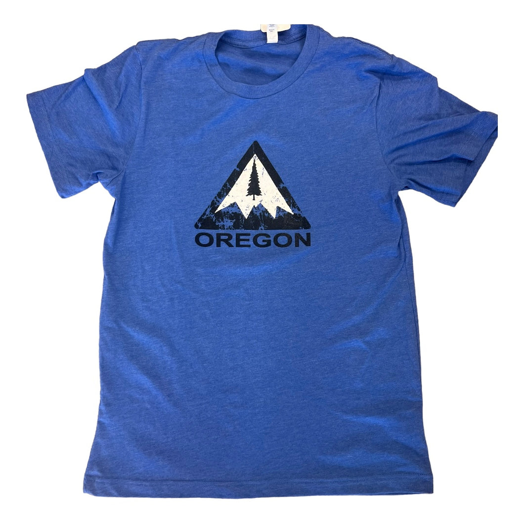 Oregon Triangle T Shirt - Royal Blue