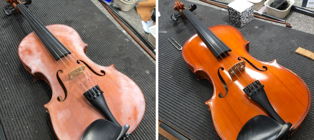 Before and After Mould on Viola