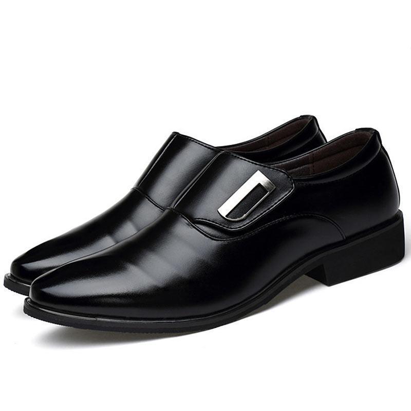 Dixon Leather Black Minimalist  Monk Strap Dress  Shoes 