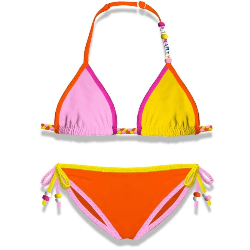 Eik ontvangen tuin Mc2 Saint Barth kids girl multicolor bikini - Designer swimwears