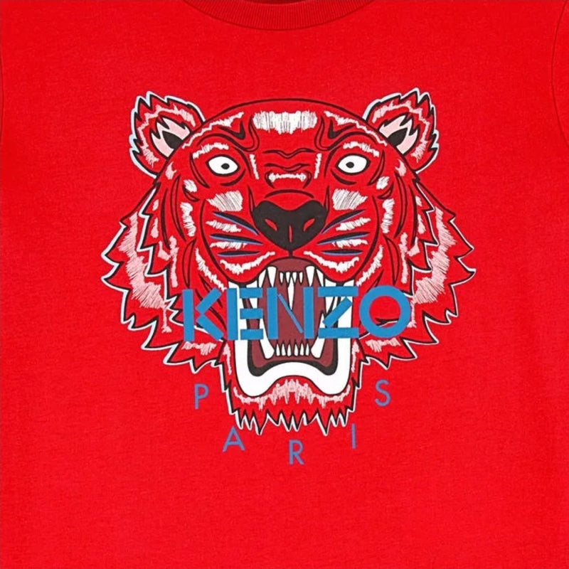 Boos prieel Bakkerij Kenzo Boy Red Tiger Long sleeves T-shirt 🚀 Worldwide shipping