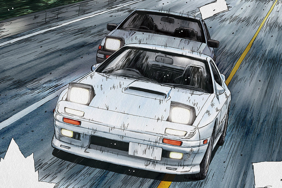 initial d manga panels