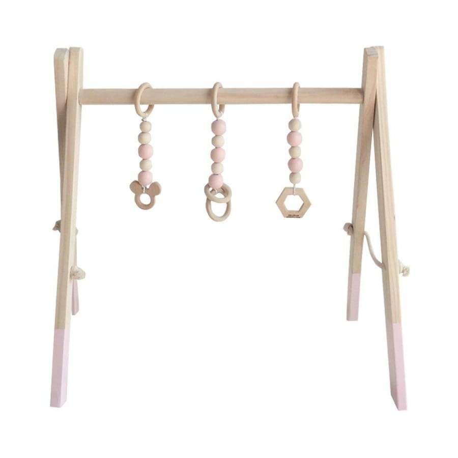 wooden baby play gym