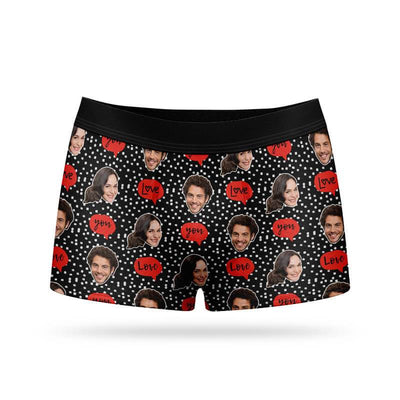Custom Boxers for Boyfriend,Customized Boxers with Face on Them for Men, Custom Girlfriend Wife Face XS at  Men's Clothing store