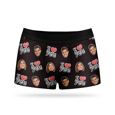 I Love you Boxers - Personalised Valentines Boxer Shorts – Super Socks