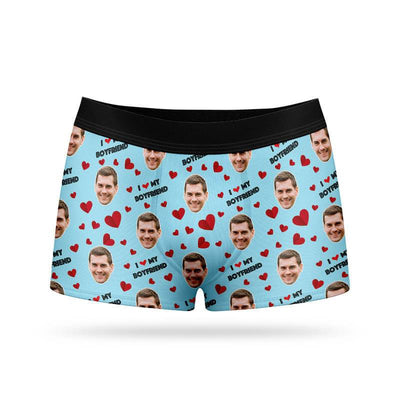MyPupSocks Custom Face Boxer Briefs Girlfriend Tear Boxer Personalized Face  Underwear XS at  Men's Clothing store