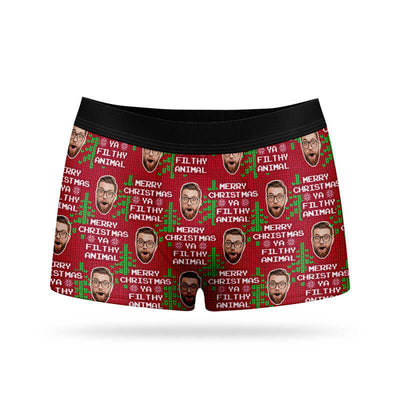 Custom Photo Jingle My Bells - Funny Personalized Custom Boxer