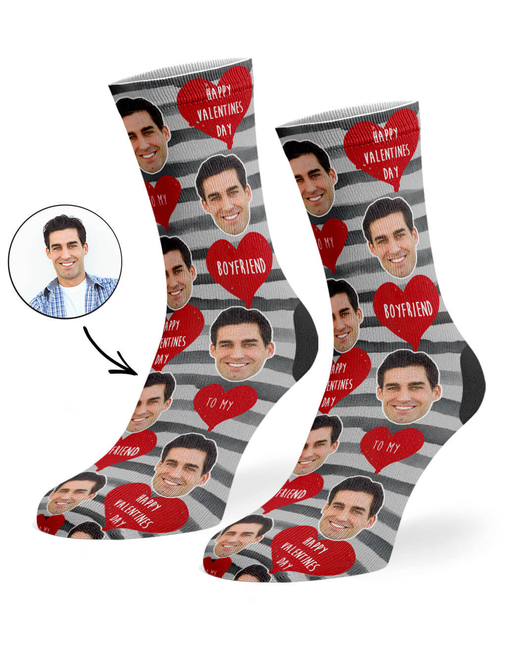 Custom Valentines Socks