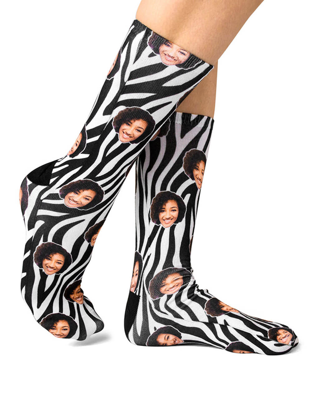 zebra print socks