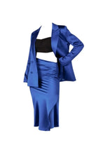 Load image into Gallery viewer, Double-Breasted Blazer Top And Skirt Set