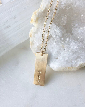 Area Code Necklace