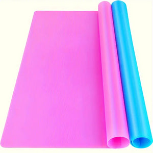 Nonstick Silicone Craft Sheet Art Mat  For Painting And Doodling - Non-Slip, Easy Clean Surface - Pink or Blue - River Craft Ceramics - Non-stick Craft Sheet