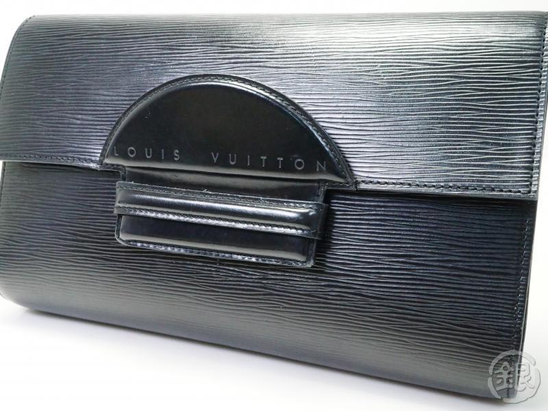 authentic pre-owned louis vuitton lv epi black noir pochette chaillot – ginza-japan