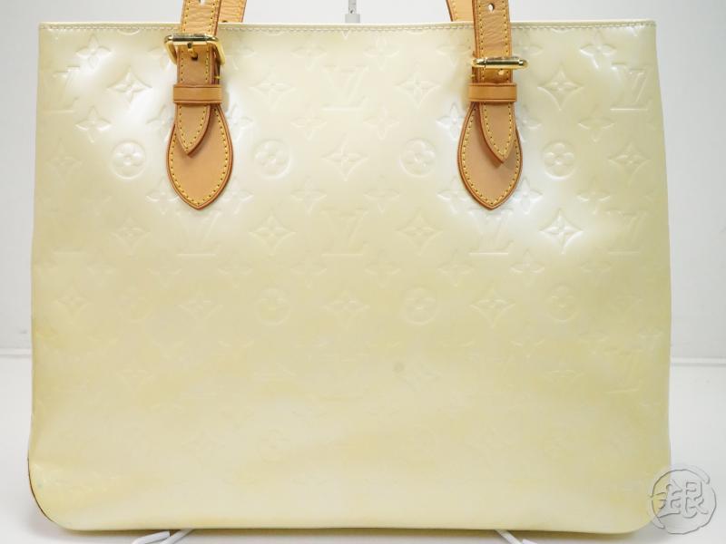 Louis Vuitton, Bags, Pre Loved Louis Vuitton Vernis Brentwood White Women Tote  Bag