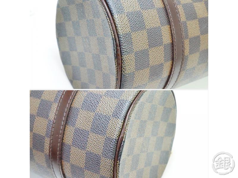 AUTHENTIC PRE-OWNED LOUIS VUITTON DAMIER EBENE PAPILLON 26 BARREL BAG – ginza-japan