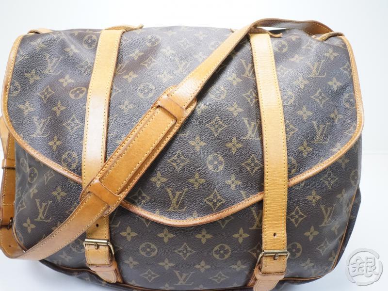 AUTHENTIC PRE-OWNED LOUIS VUITTON SAUMUR 43 COMPARTMENT MESSENGER CROS – ginza-japan