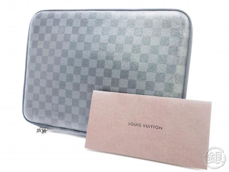 authentic pre-owned louis vuitton damier graphite computer sleeve pm b – ginza-japan