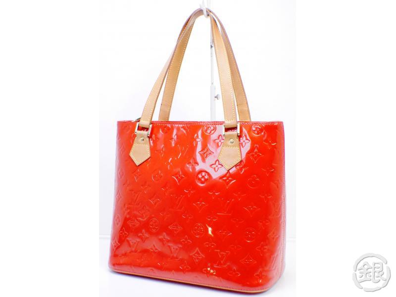 louis vuitton red tote bag