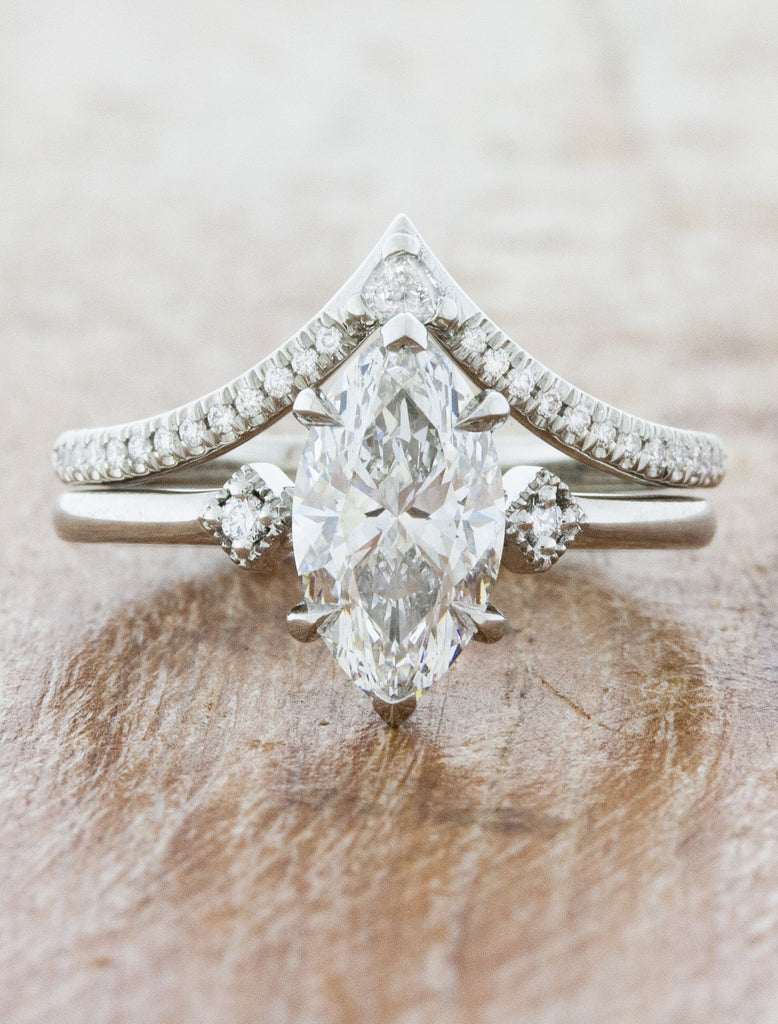 Bianca Marquise: Marquise Diamond Ring in Rose Gold | Ken & Dana Design