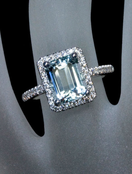 aquamarine engagement ring