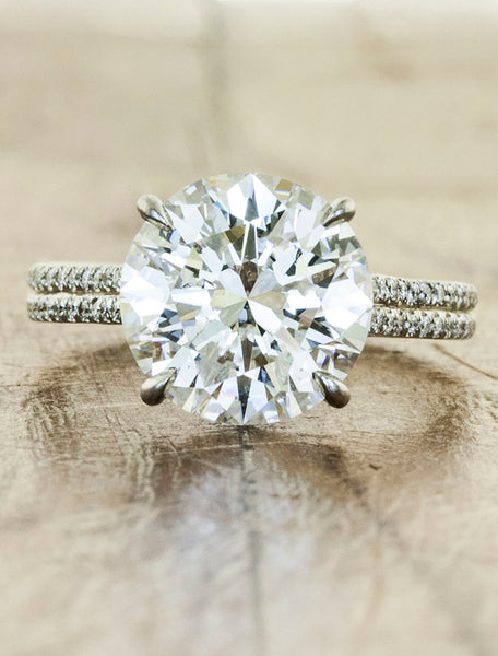 3 Carat Diamond Engagement Rings | Ken & Dana Design