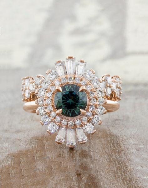 Caldonia: Unique Art Deco-Inspired Engagement Ring | Ken & Dana Design