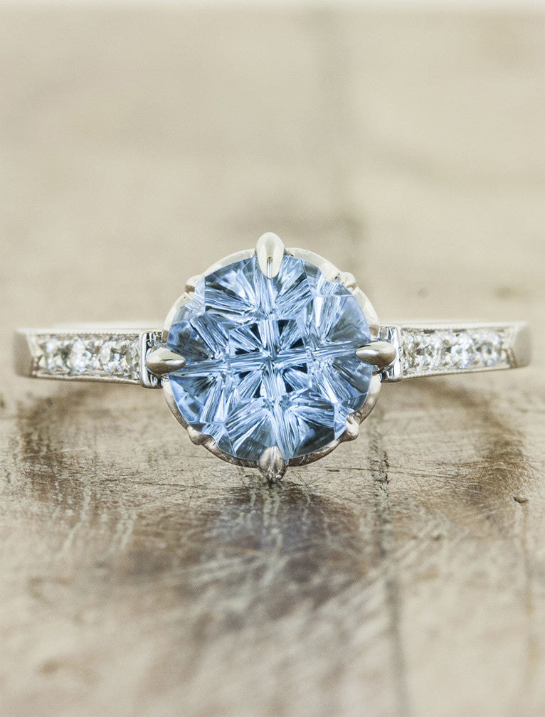 aquamarine engagement ring