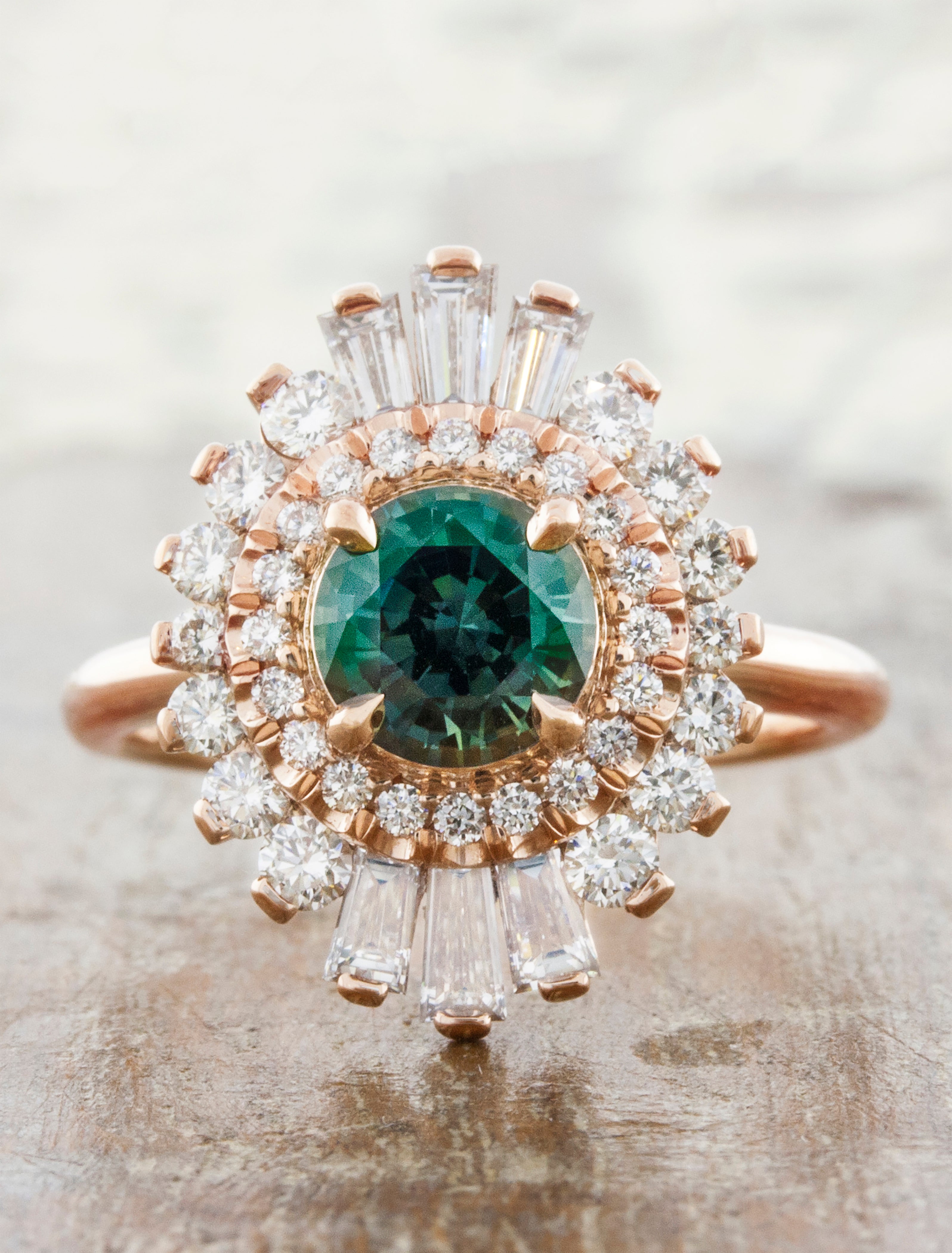 Caldonia: Unique Art Deco-Inspired Engagement Ring | Ken & Dana Design