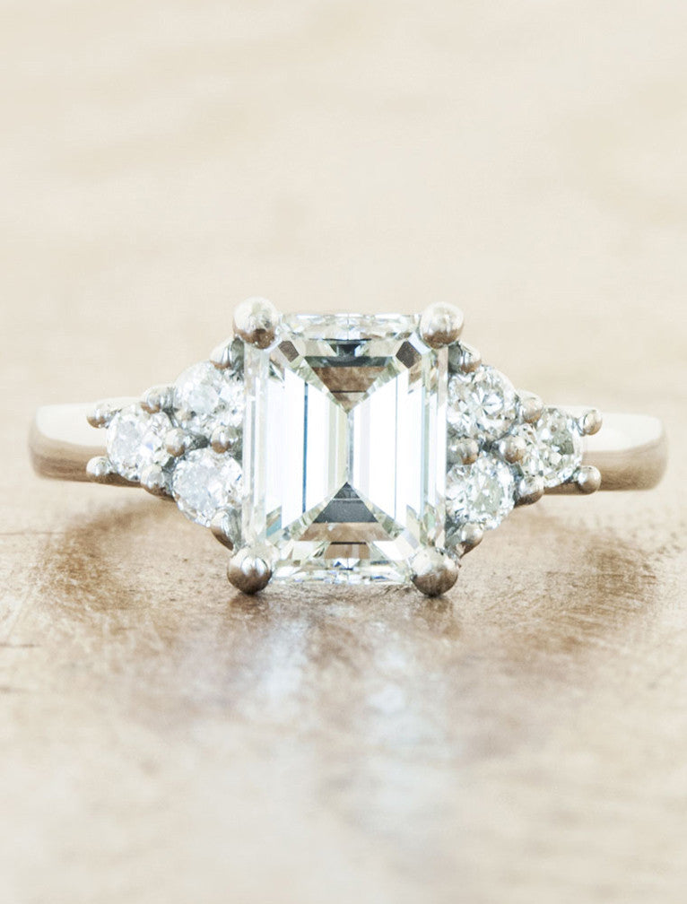 Allison: Vintage-Inspired Emerald Cut Engagement Ring | Ken & Dana Design