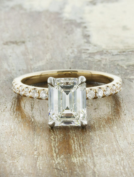 Classic Emerald Cut Diamond Engagement 