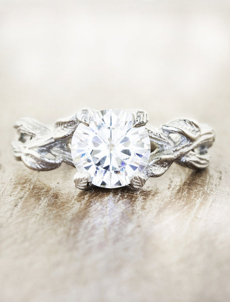 Geometri tilgive Fange Lorelei: Infinity Band Diamond Engagement Ring | Ken & Dana Design