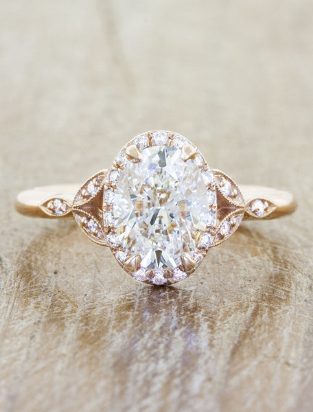Three-Stone Diamond Engagement Ring with Trillion-Cut Side Diamonds |  Ecksand