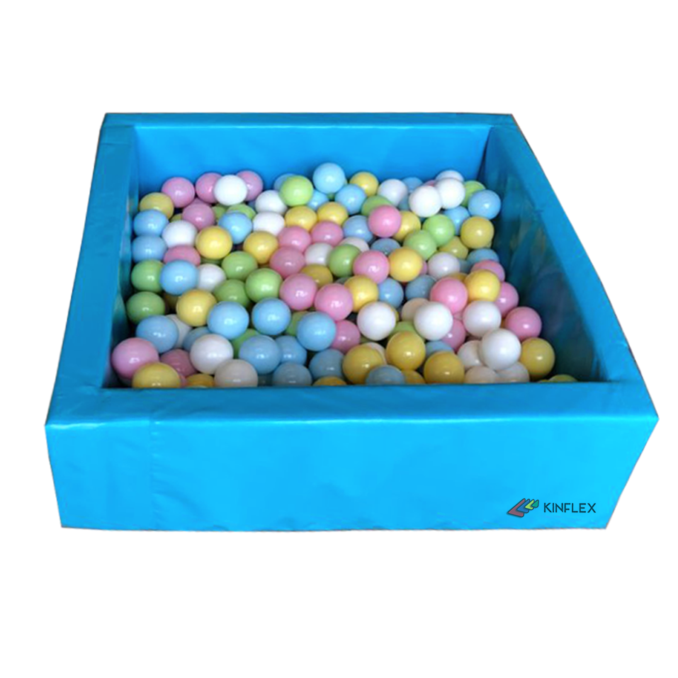 Alberca de pelotas cuadrada MINI 100 x 100 x 30 cm en lona Azul Cielo –  KINFLEX MÉXICO