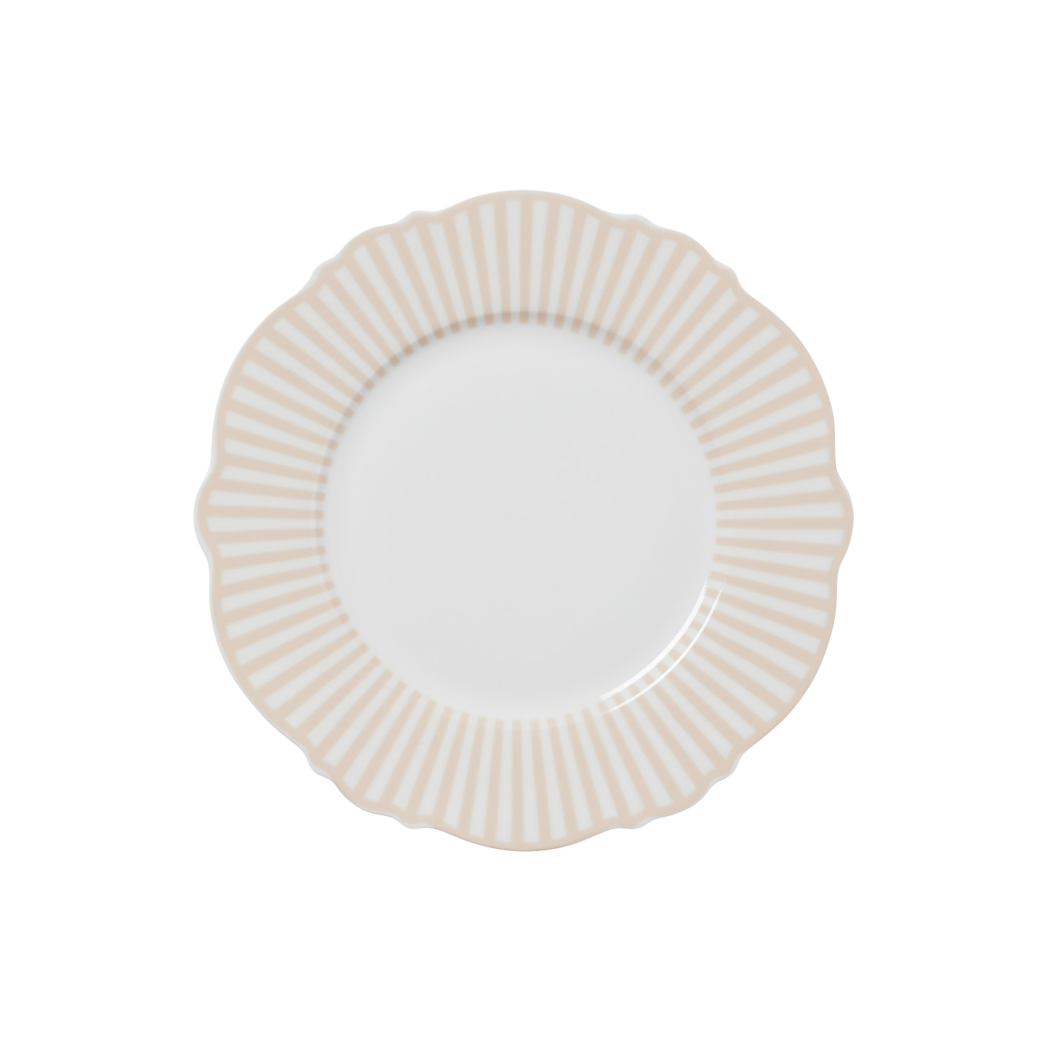 Beige Wave Side Plates - Set of 4