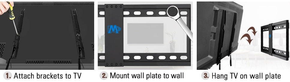 how to mount Moutning Dream MD2163-K TV wall mount