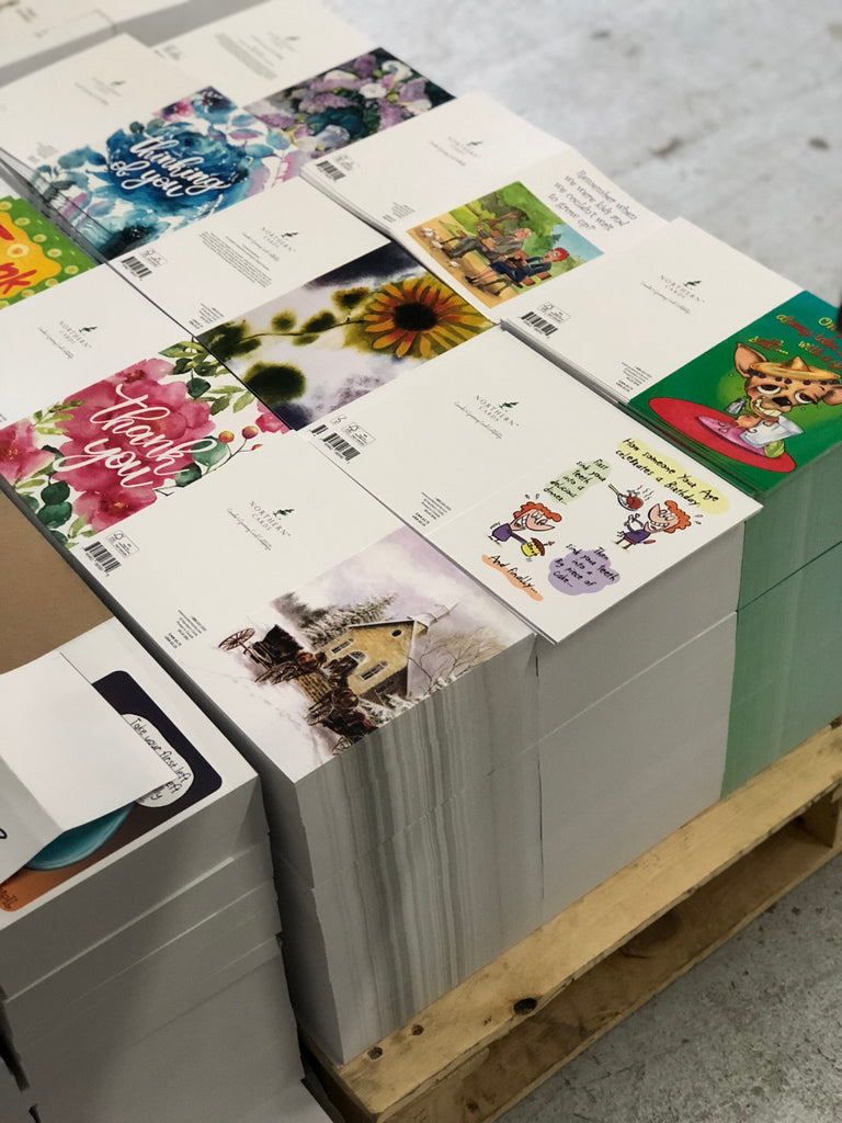 Greeting Cards at bindery