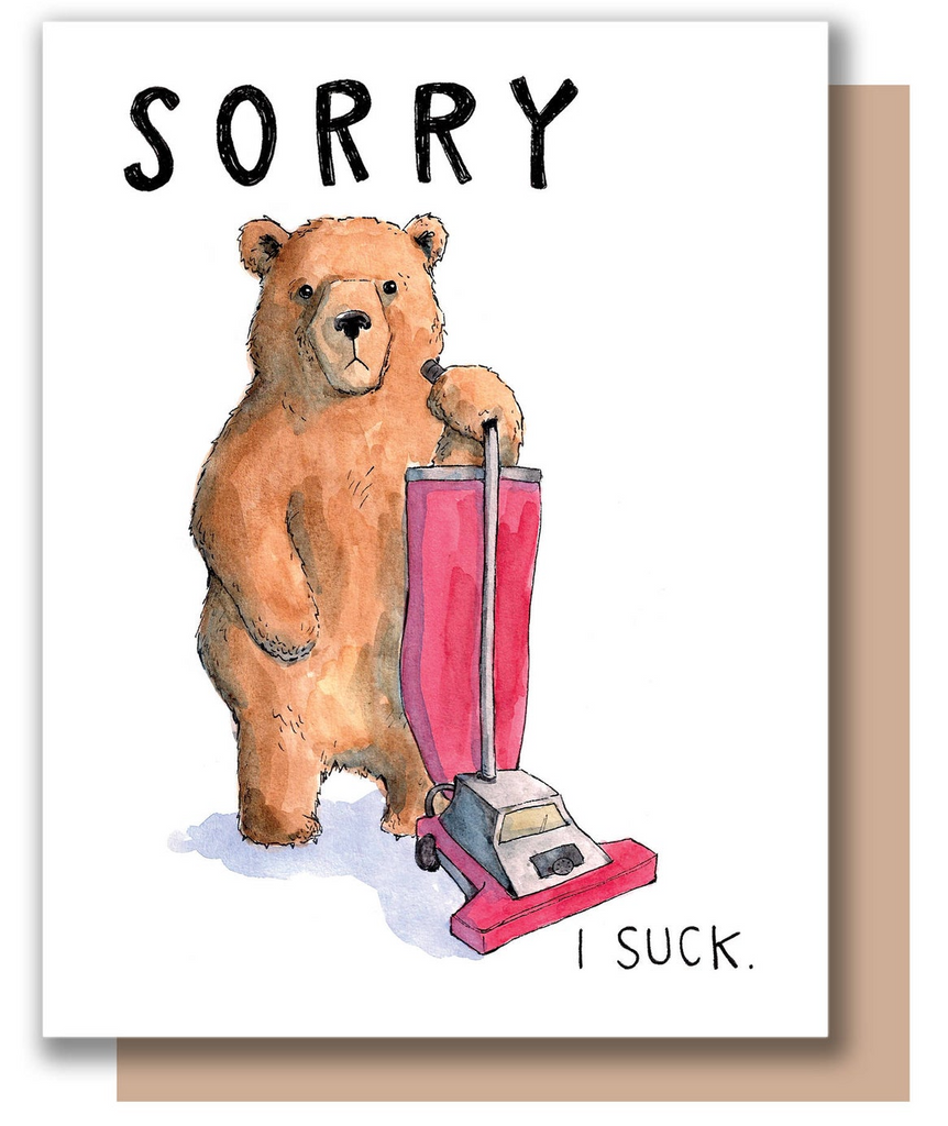 sorry bear card