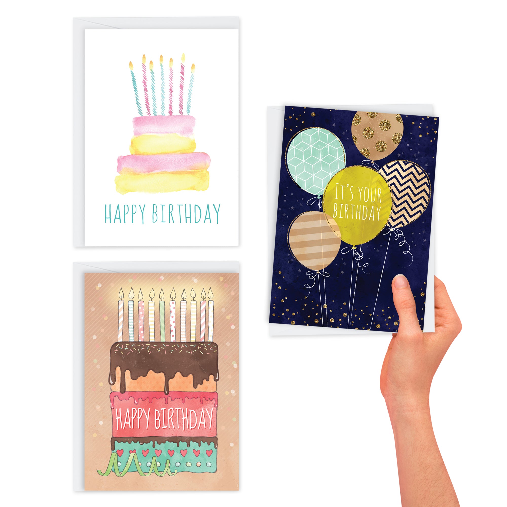 Boxed Birthday Greeting Card Assortment 30 Cards Northern Cards 