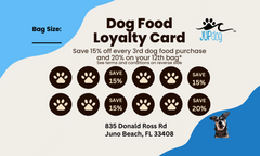 JUPdog Dog Food Loyalty Program