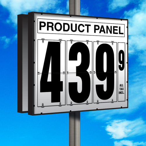 20" Flip Numbers- Single-Product, Double-Sided Pole Mount