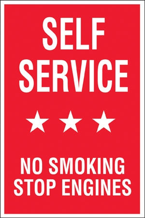 Self Service- 24" x 36" Aluminum Pole sign